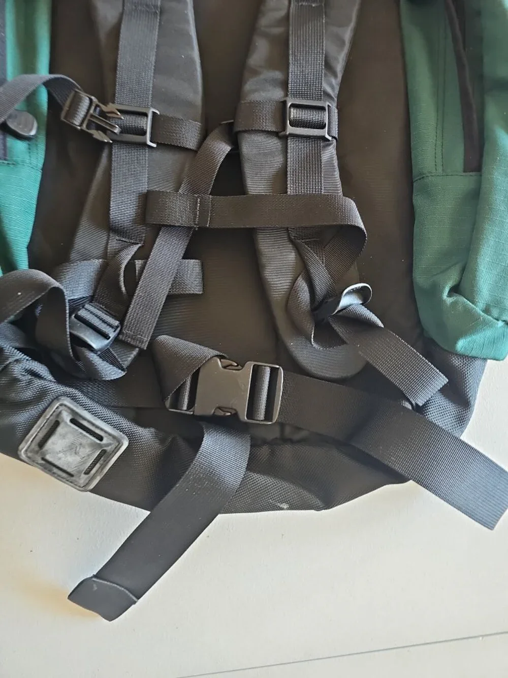 VTG REI Ski Day Pack Backpack Teal Green 2000s Lift Pass Window Side Pockets